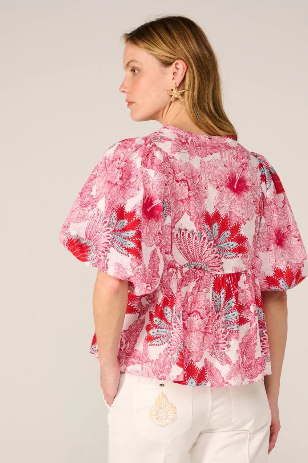 Blouse Flores - Pink Padang - Image 4