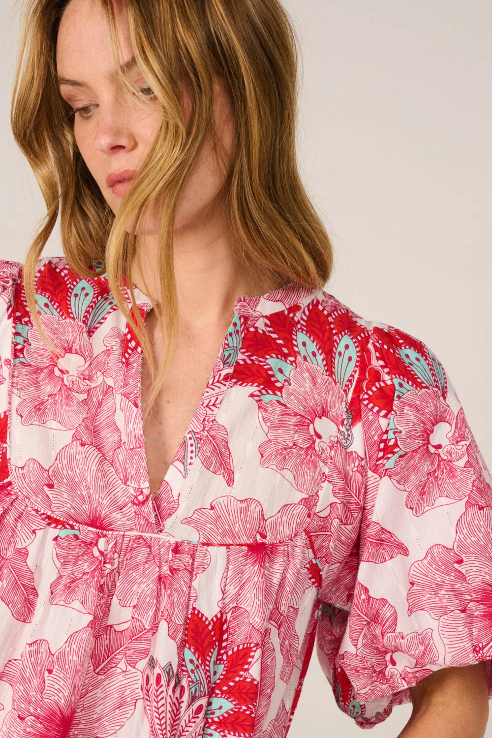 Blouse Flores - Pink Padang - Image 5