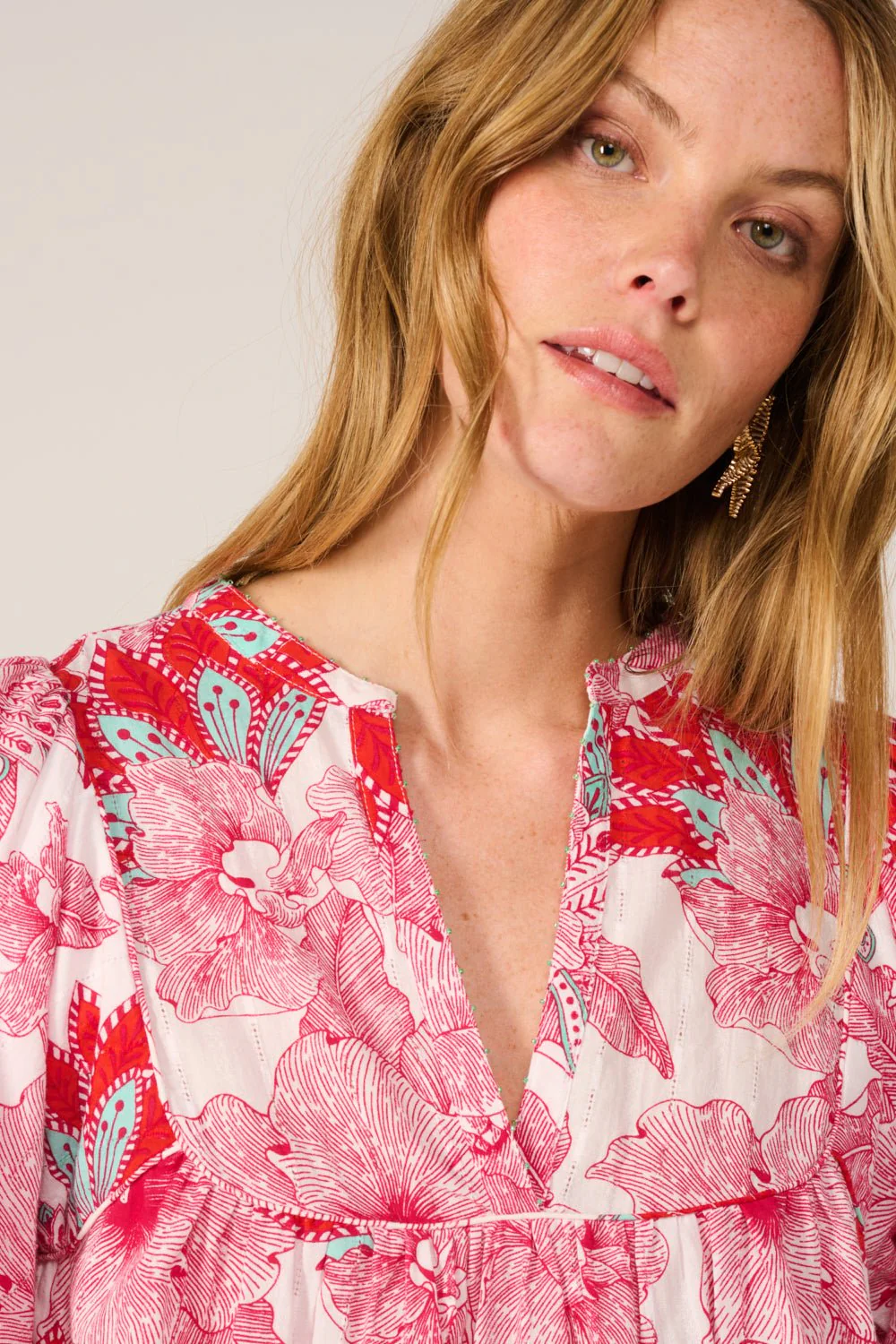 Blouse Flores - Pink Padang - Image 6