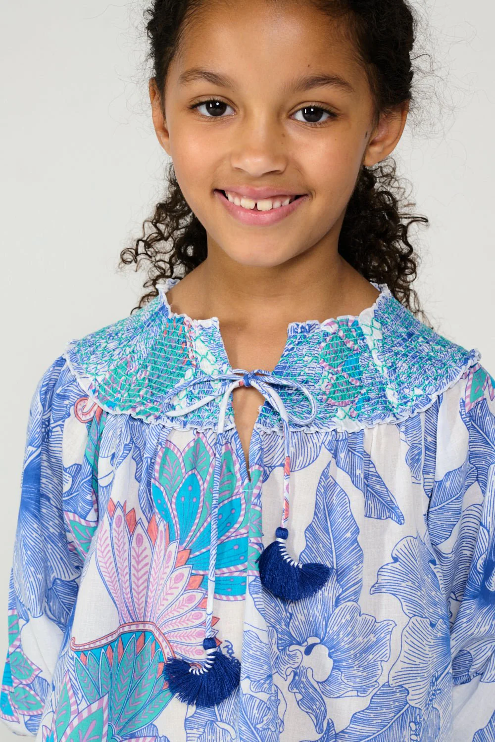 Blouse Ysee for girls - Blue Padang - Image 4