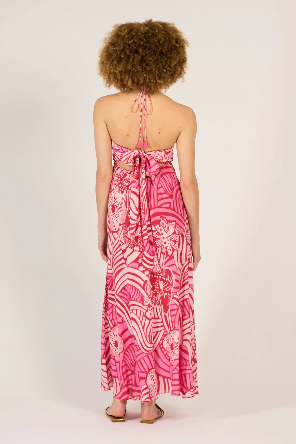 Long Dress Carla - Pink Japonism - Image 5