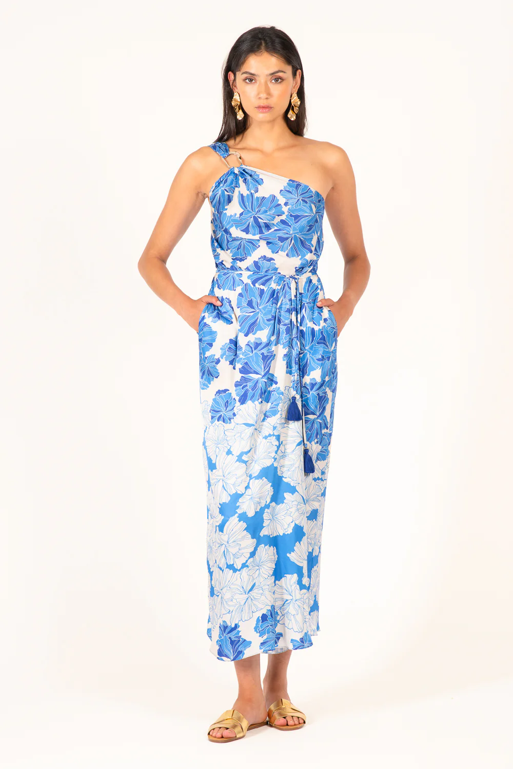 Long Dress Fanny - Blue Flower Bunch - Image 3