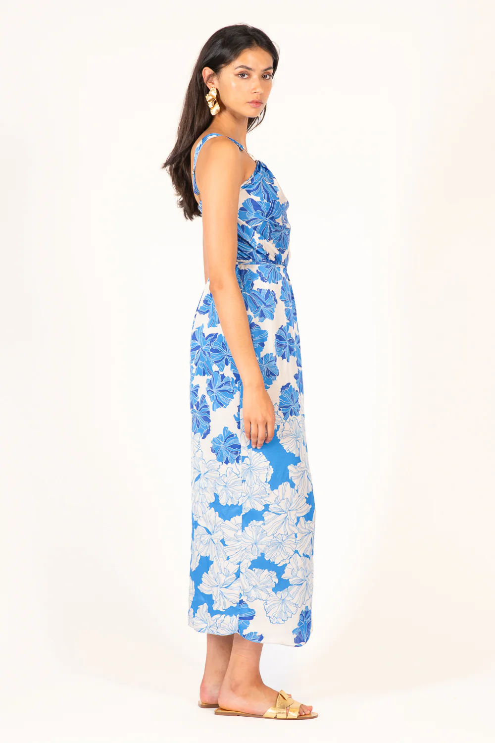 Long Dress Fanny - Blue Flower Bunch - Image 5