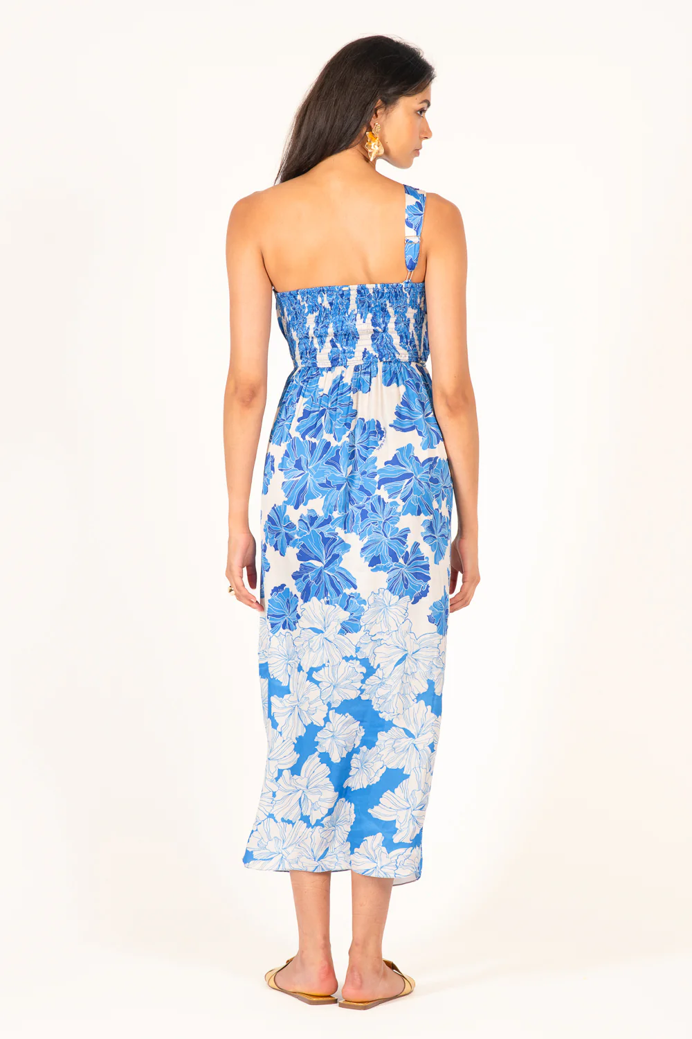 Long Dress Fanny - Blue Flower Bunch - Image 7