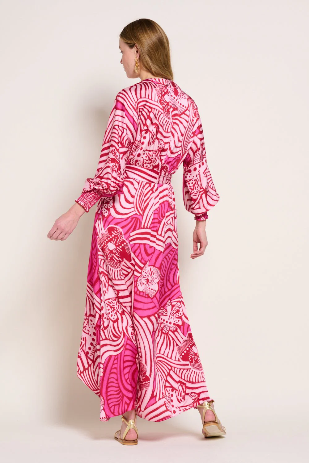 Long Dress Kristen - Pink Japonism - Image 3