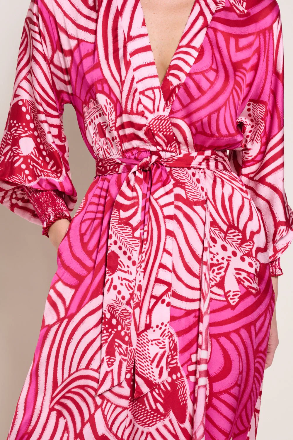 Long Dress Kristen - Pink Japonism - Image 4