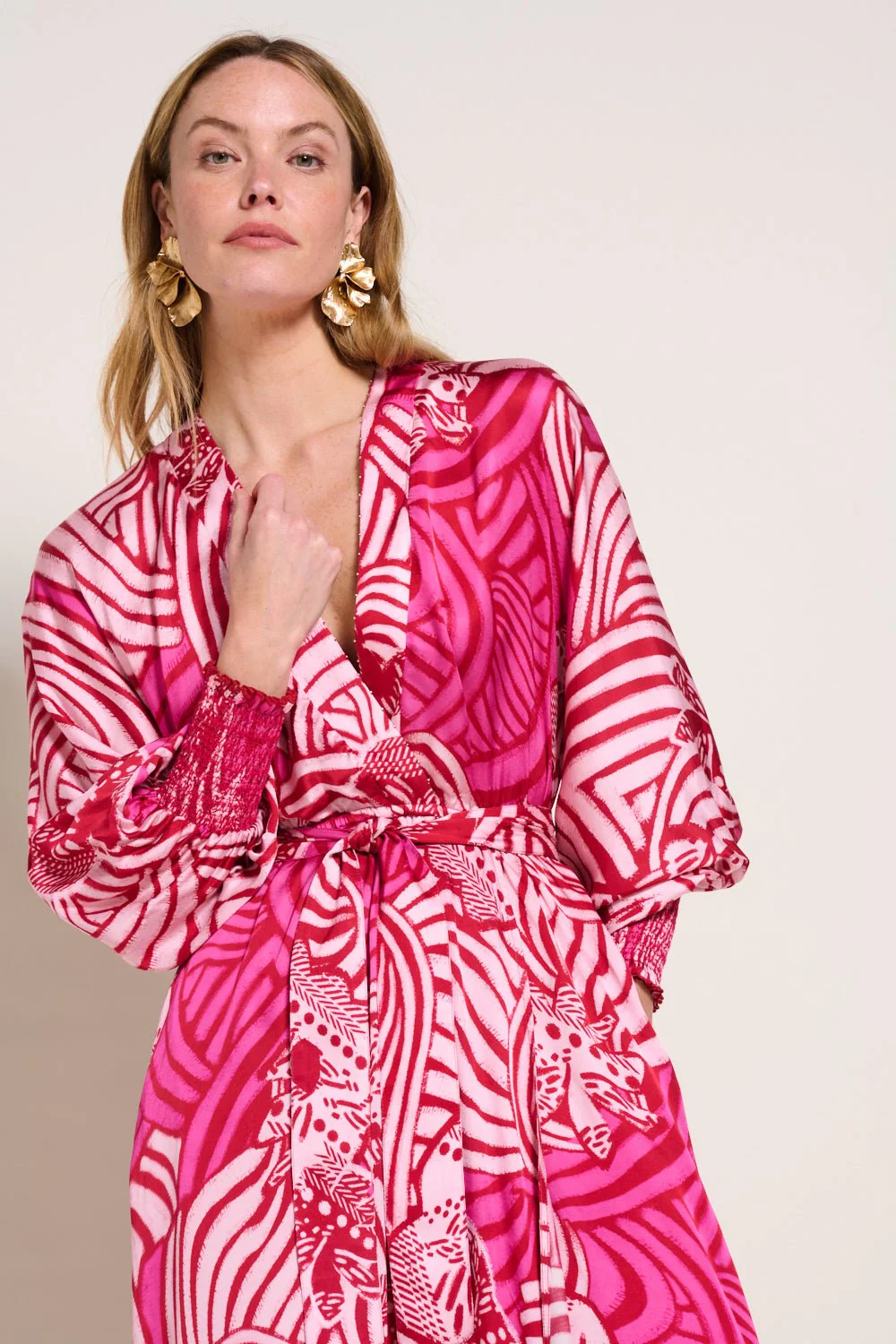 Long Dress Kristen - Pink Japonism - Image 5