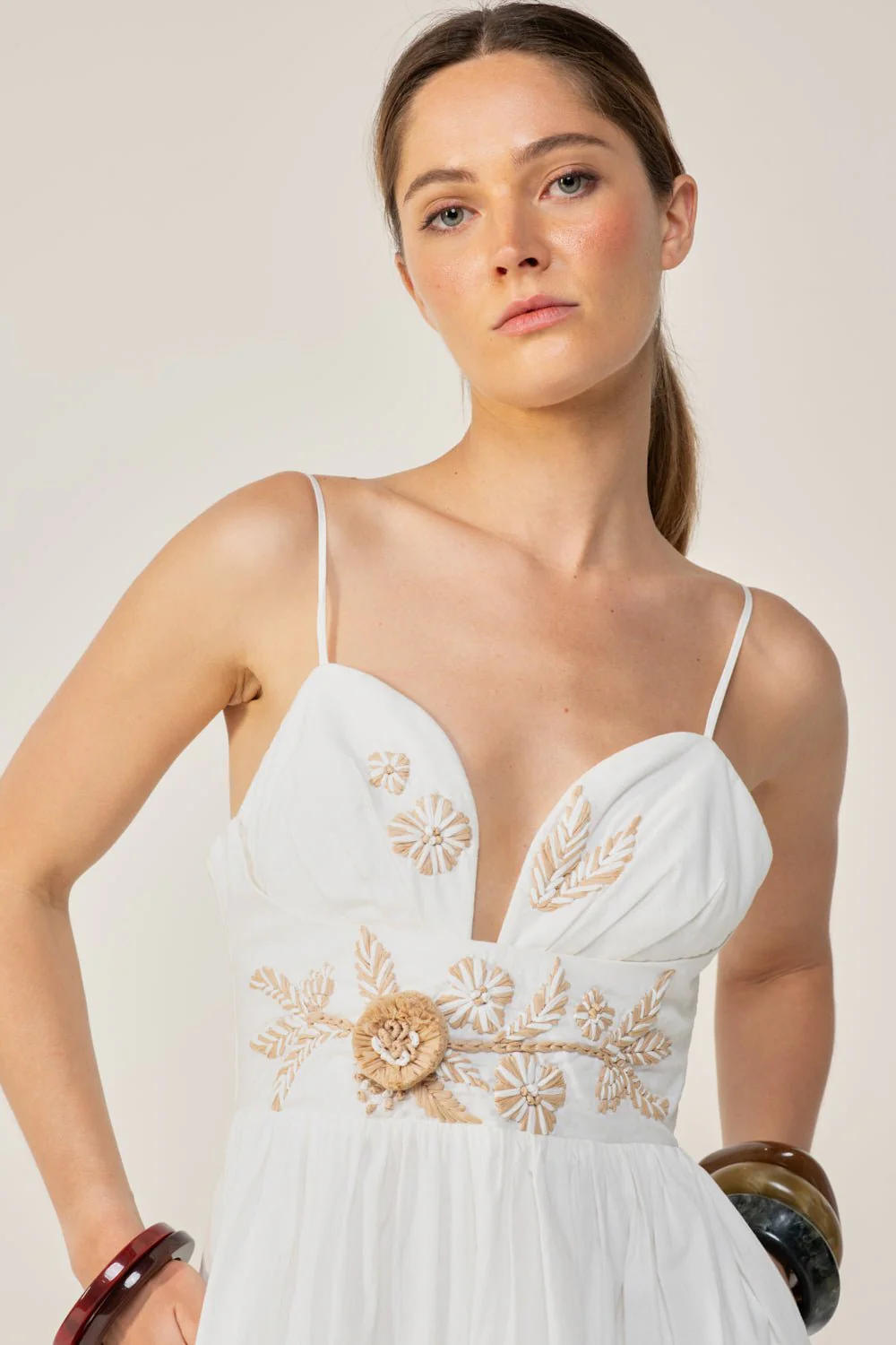 Long Dress Milena - Natural White Provence - Image 3