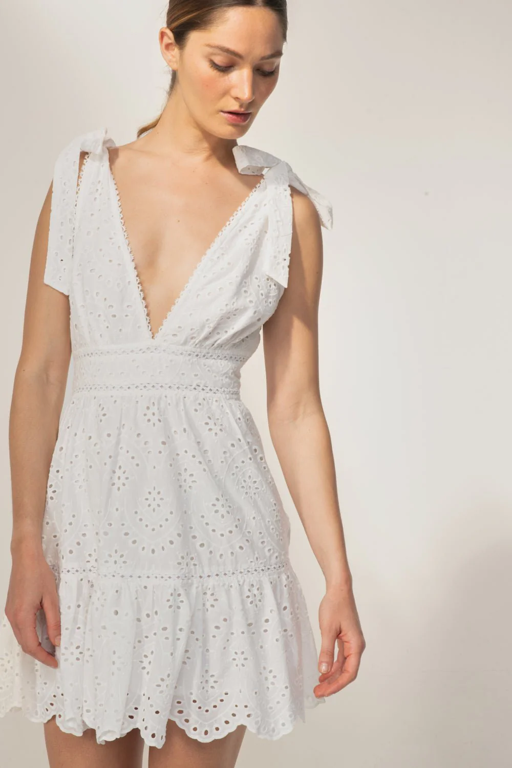 Mini Dress Cara - Natural White - Image 3