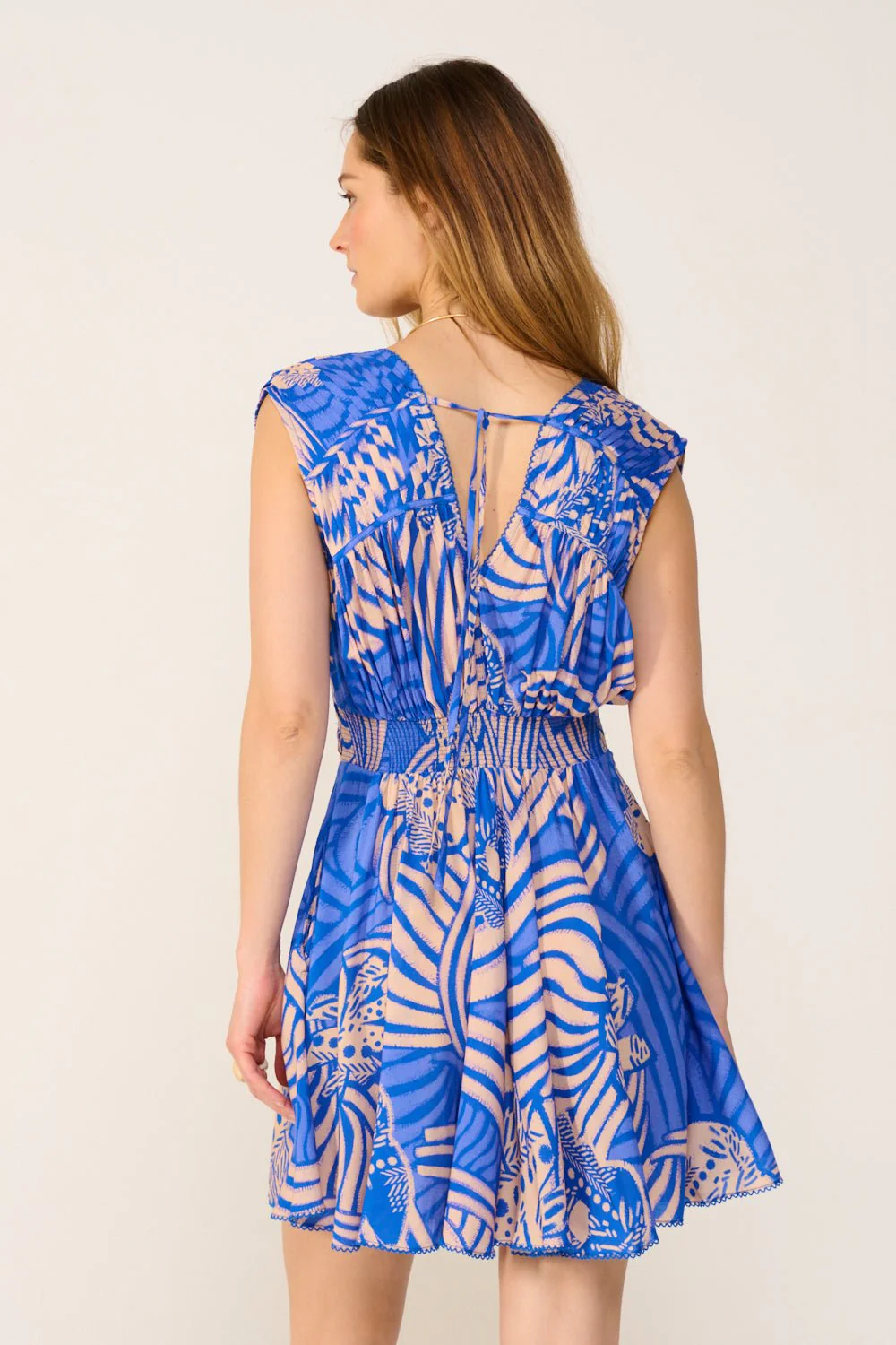 Mini Dress Ciao - Blue Japonism - Image 6