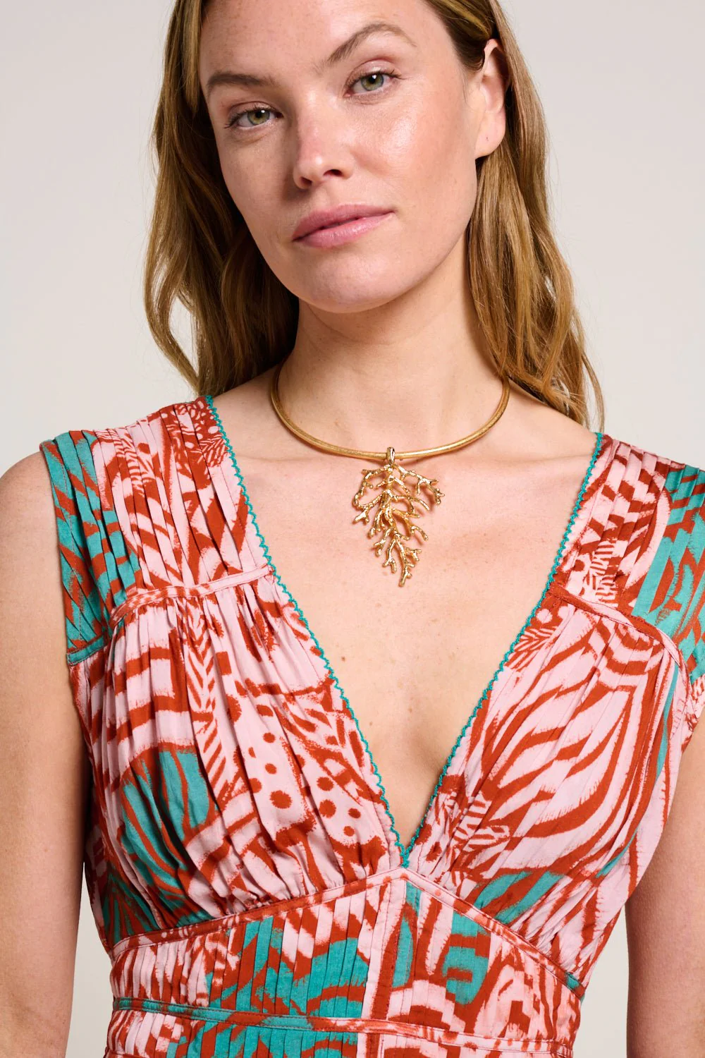 Mini Dress Ciao - Brick Japonism - Image 5