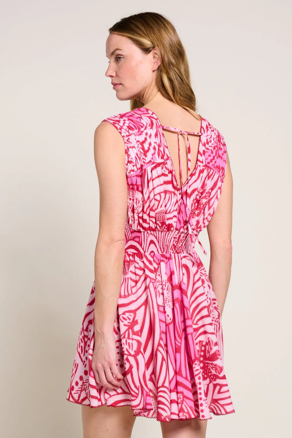 Mini Dress Ciao - Pink Japonism - Image 4