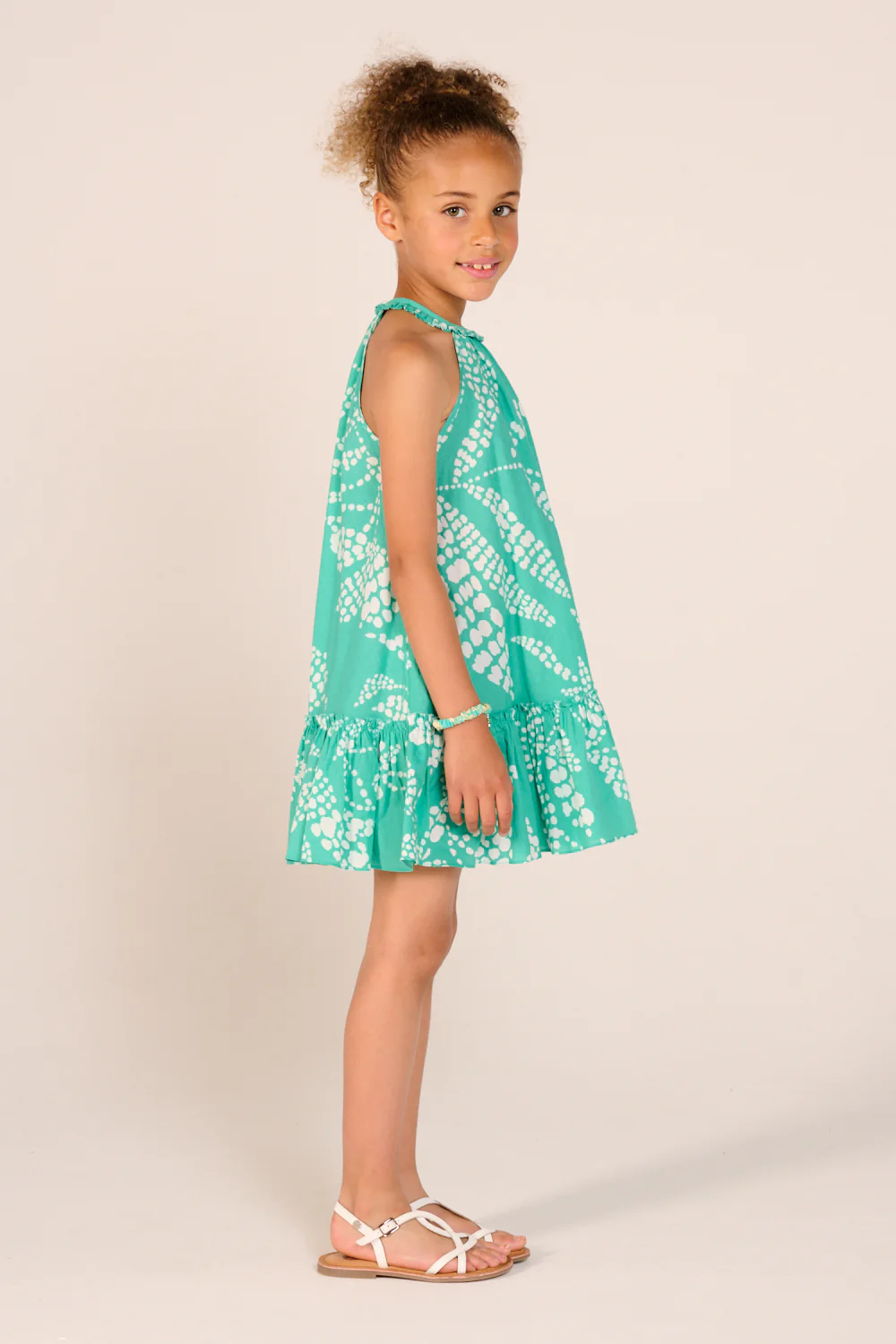 Mini Dress Cleo for girls - Mint Austral - Image 3