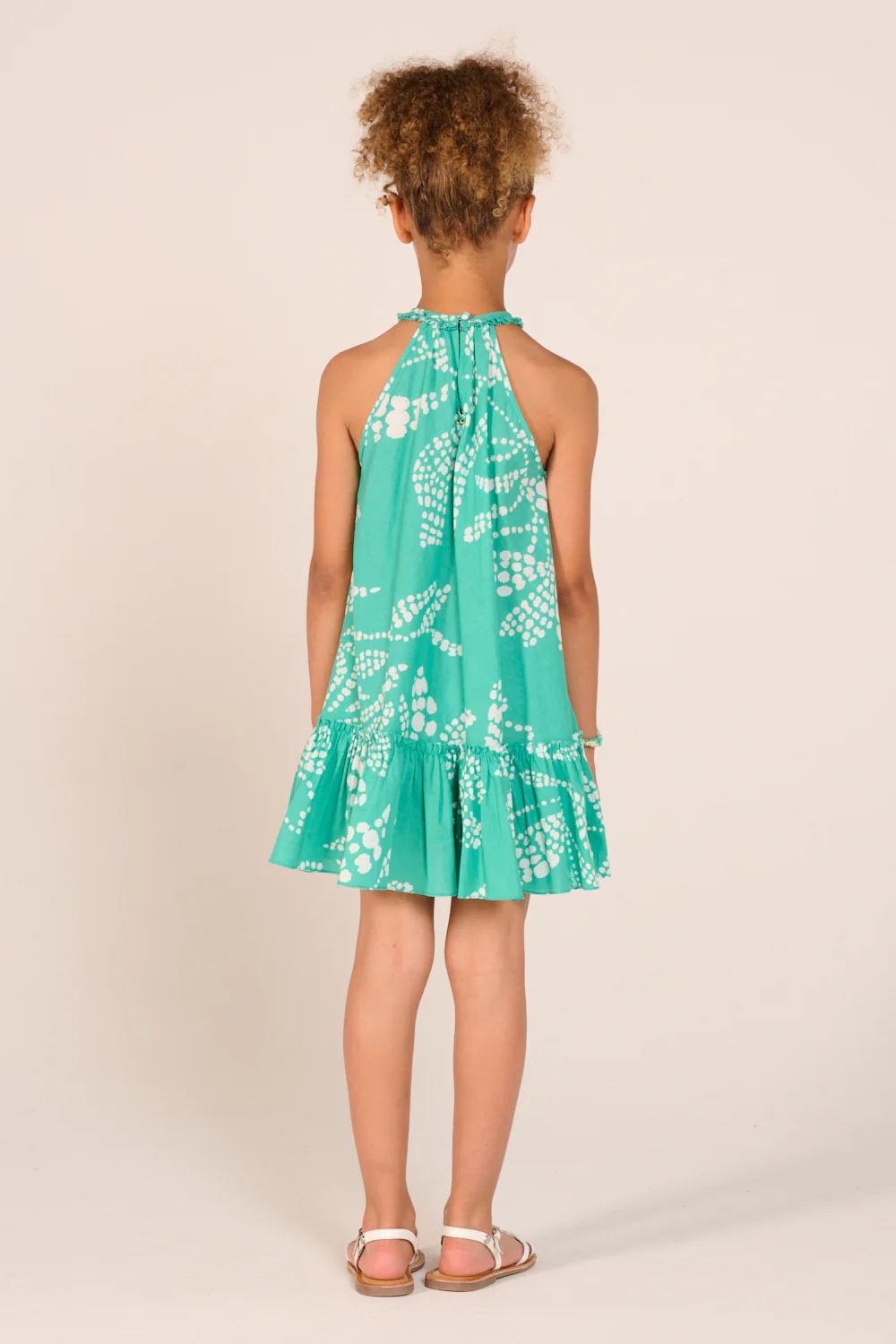Mini Dress Cleo for girls - Mint Austral - Image 5