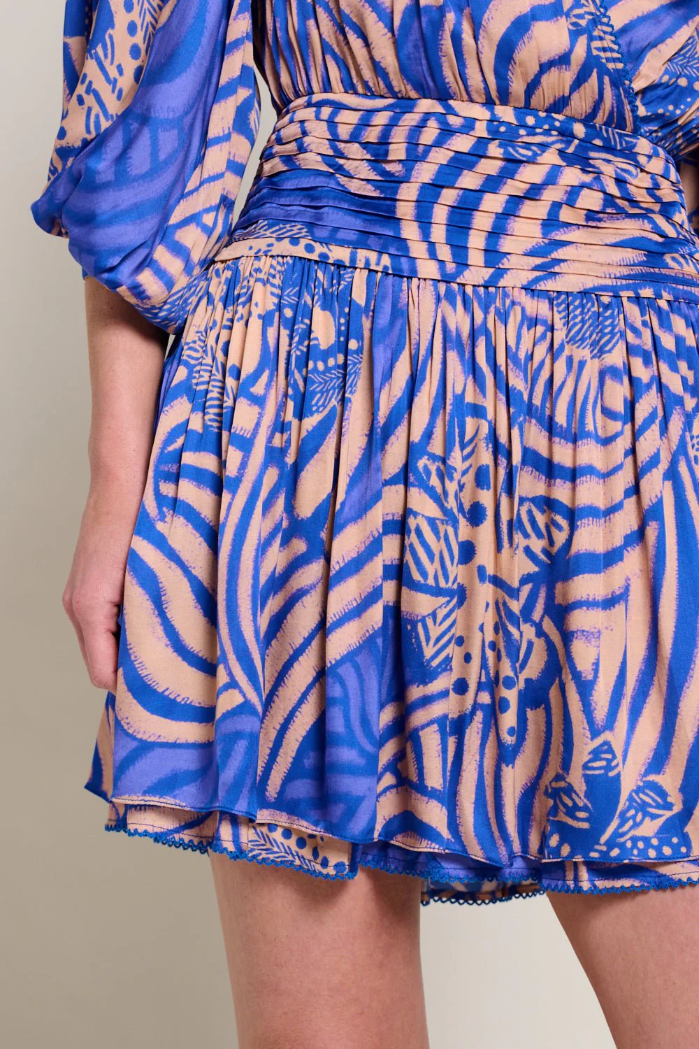 Mini Dress Colleen - Blue Japonism - Image 7