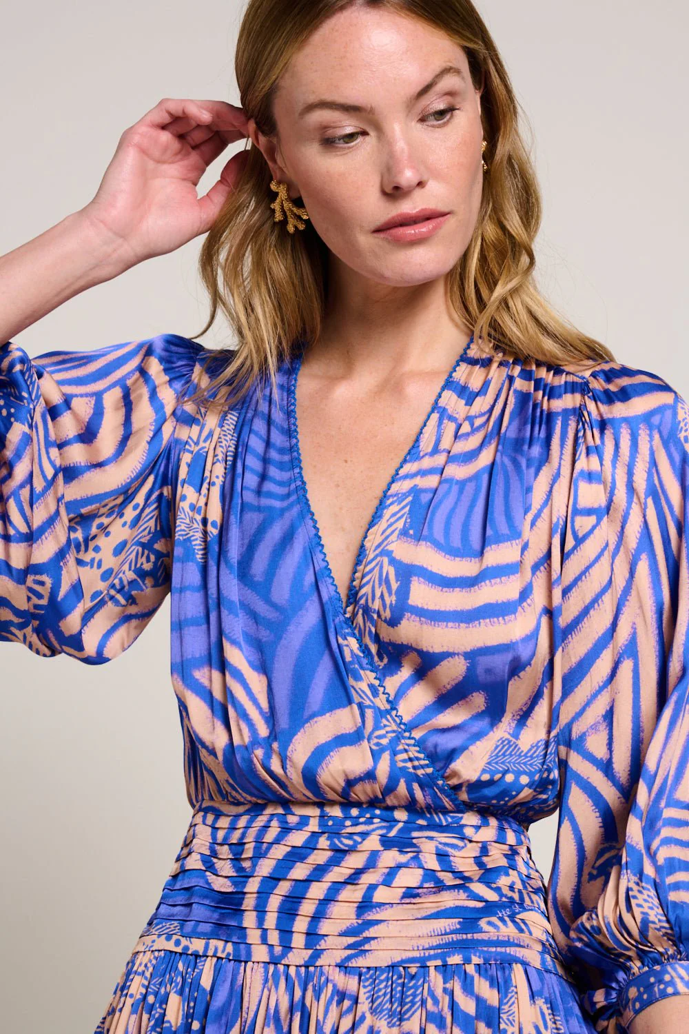 Mini Dress Colleen - Blue Japonism - Image 8