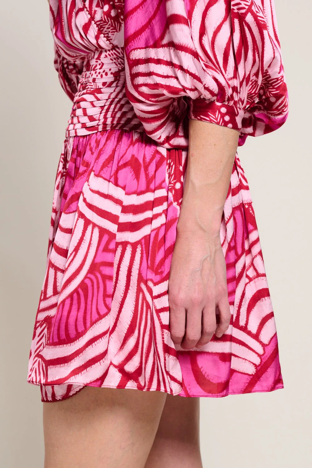 Mini Dress Colleen - Pink Japonism - Image 4
