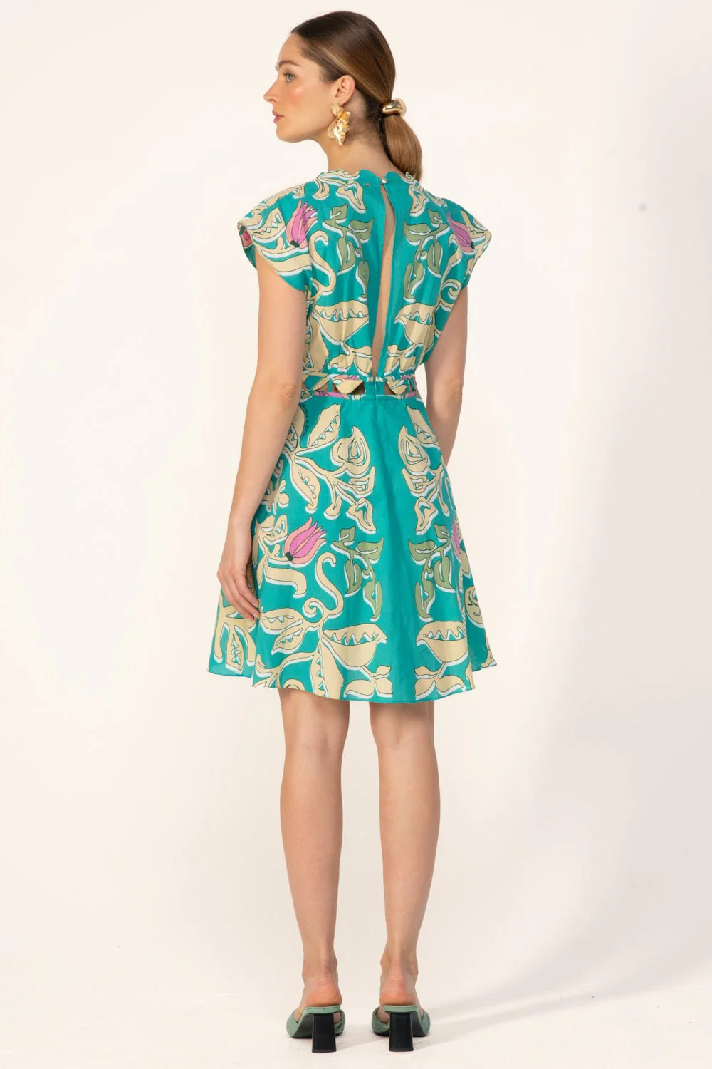 Mini Dress Hazel - Turquoise Ritual - Image 4