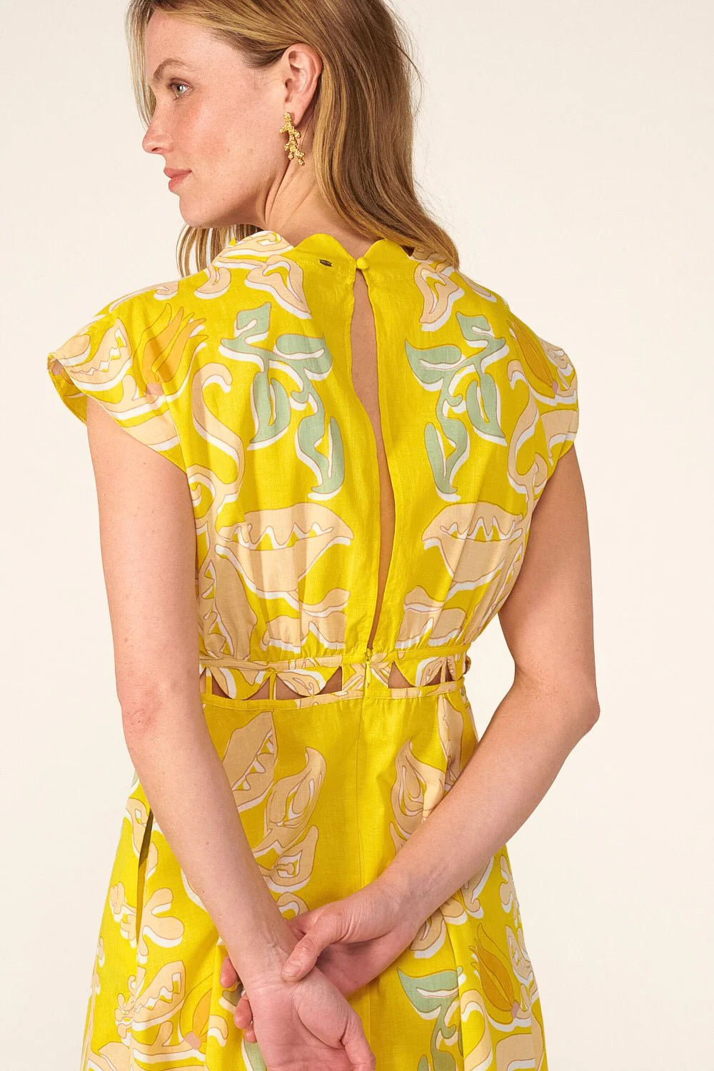 Mini Dress Hazel - Yellow Ritual - Image 7