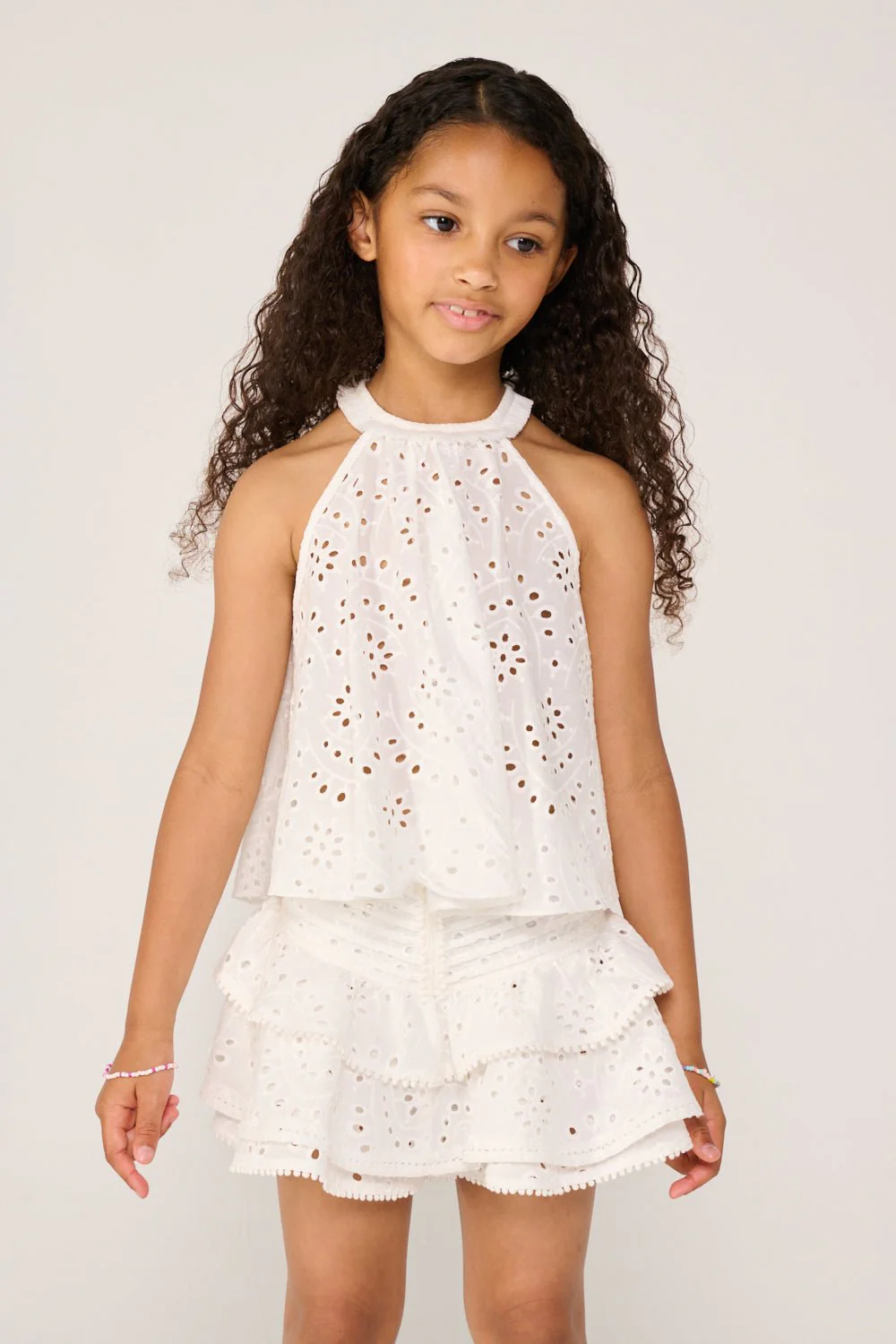 Mini Skirt Alizee for girls - Natural White - Image 3